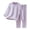 Purple, variant on GPOECD Toddler Pajamas Girls Winter Sleepwear Long Sleeve Pajamas Cozy Thermal Loungewear Solid Color Home Outfit 12M-9Y Sleepwear Beige,90