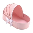 thumbnail image 3 of GUOOL Baby Shower Box Flower Box Birthday Gift Box Home Decor Cradle Floral Basket Pink, 3 of 9
