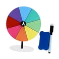 thumbnail image 4 of GUOOL Roue en Acrylique Réutilisable Roue de Jeu pour la Maison Fêtes Fête Restaurant Base Ronde, 4 of 9