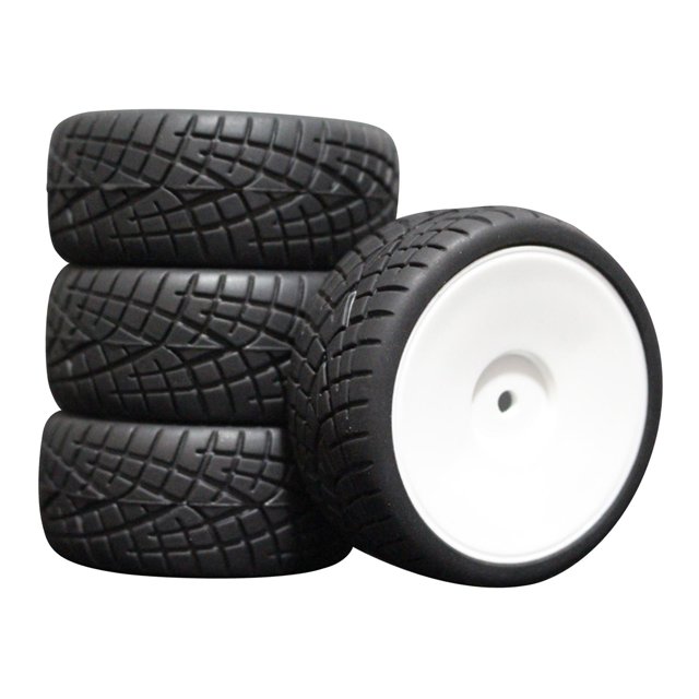 segolike Lot de 4 Pneus de Roue 65 mm Pièces de Rechange Pièce de Remplacement pour Accessoires HPI 8001