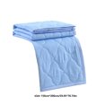 thumbnail image 3 of TopLLC Cooling Comforter, Solid Color Cotton Embossed Cold Touch Fabric Throw Blanket, Absorbs Body Heat Double-Sided Cool Effect Soft Breathable Cooling Quilt for Hot Sleeper & Night Sweats(39"x59"), 3 of 8