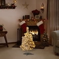 thumbnail image 3 of Christmas Ornaments Illuminated Snowflake Flocked Christmas Tree Equipped With Advanced Hinges Artificial Trees Metal Bracket and Branch Tips for Easy Christmas Decoration Christmas Lights Outdoor, 3 of 5