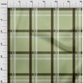 thumbnail image 2 of oneOone Viscose Chiffon Light Green Fabric Madras Check Craft Projects Decor Fabric Printed By The Yard 42 Inch Wide, 2 of 4