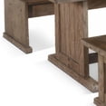thumbnail image 4 of Yael 4pc Corner Breakfast Nook Set- Brown Dining Table Corner Bench, 4 of 6