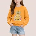 thumbnail image 1 of Cowsor Chandails pour Filles Enfants Mignon Graphique Col Rond Chandail à Enfiler Hauts Noël Manches Longues Chemises de Fête, 1 of 6