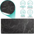thumbnail image 2 of Topographic Contour Extended Mouse Pad 31.5x11.8 Inch Large Long Extended Pads Big Mousepad Extended Large Non-Slip Rubber Base Waterproof Big Keyboard Mat with Stitched Edges for Gaming and Office, 2 of 5