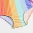 thumbnail image 4 of Baby Girls Swimsuit Rash Guard Summer Sun Protection Long Sleeve Kids Swimsuit 6-12 Months, 4 of 6