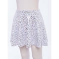 thumbnail image 3 of Lejafay Girls Flared Pleated A-Line Skirts Shiny Metallic Dance Performance Costume Cheerleading Uniform White S, 3 of 7
