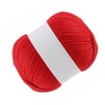thumbnail image 5 of kurtrusly Knitting Yarn Blended Knitting Rope Thick Macrame Cord for Crochet Handcraft DIY Making String, Red, 5 of 5