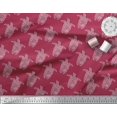 thumbnail image 2 of Soimoi Moss Georgette Fabric Turtle Block Print Fabric by The Yard 42 Inch Wide, 2 of 3