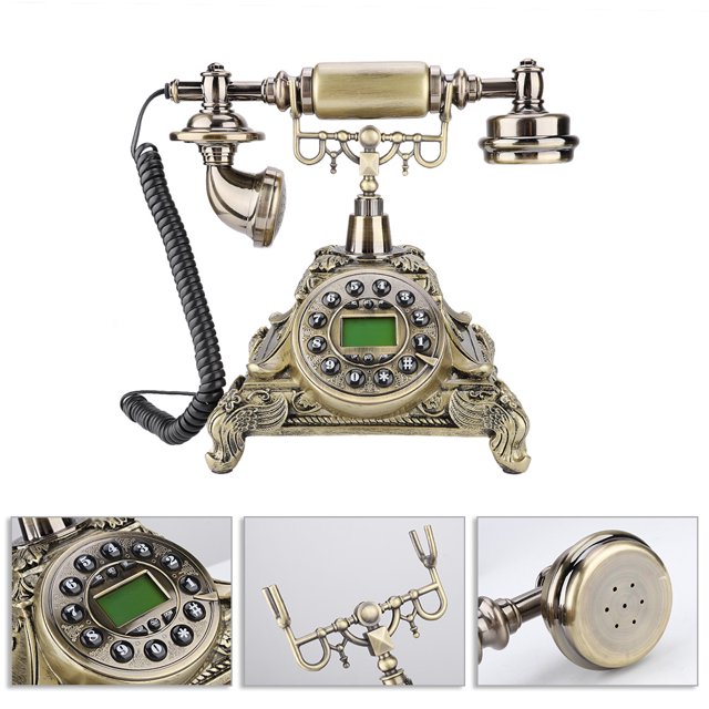 Téléphone à Cadran, Téléphone Antique Exquis Sans Bruit, Résine pour