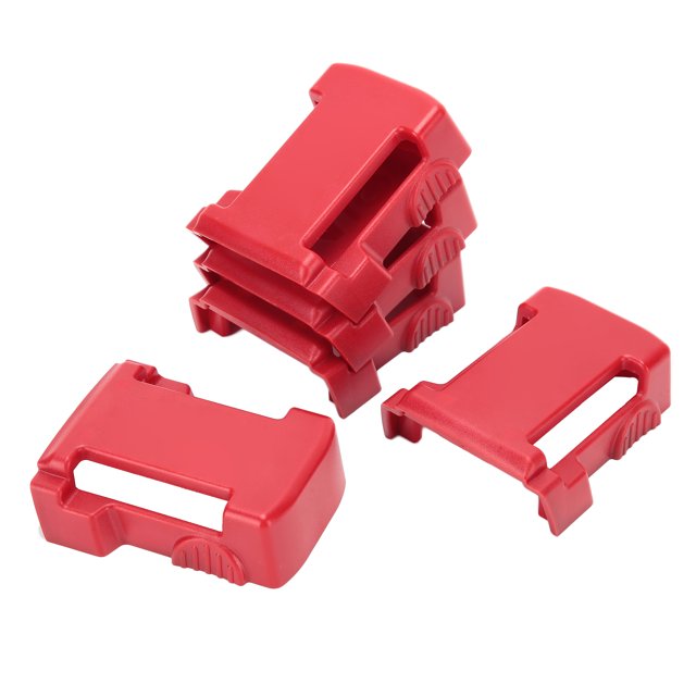 AMONIDA Support de Boucle de Batterie, 5 Pcs/Pack Support de Boucle de Batterie Rouge pour Batterie Lithium Série M18