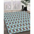 thumbnail image 3 of Ahgly Company Tapis d'Intérieur Lavable en Machine Carré Transitionnel Violet, 6 Pieds Carré, 3 of 7