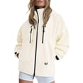 thumbnail image 1 of Duoif Veste de Pluie Femme Coupe-Vent Légère avec Capuchon Imperméable Compact avec Poches Vestes pour Femmes Beige m, 1 of 8
