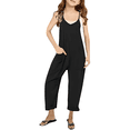 thumbnail image 2 of Girls Jumpsuit Solid Rompers for Girls Sleeveless Rompers with Pockets Cute Outfits for Girls 7-8 Y, 2 of 6