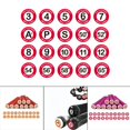 thumbnail image 3 of Maoww Golf Pole Marker Removable Sign Clip Durable for Golfer Gift Giveaways White Round Red, 3 of 5