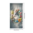 thumbnail image 3 of CaiYueKe Easter Door Curtain Spring Holiday Decorations Bunny Rabbit Egg Pattern Party Backdrop Wall Hanging Decorative Banner for Home Festival Celebration Indoor Outdoor, 3 of 7