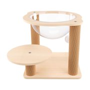 Xuanheng Cat Tree Clear Space Capsule Stable Cat House Indoors Outdoors Cat Supplies Pets Bed Climb for Bunny Indoors Cats Kitty 38x33cm