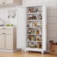 thumbnail image 2 of Erosoei Armoire de Rangement de Cuisine Haute en Métal de 74,8 Pouces avec Portes et 5 Étagères Ajustables, 2 of 6