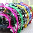 thumbnail image 3 of Amdohai Double Row Handheld Tambourine Metal Jingles Hand Held Plastic, 3 of 8