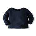 thumbnail image 3 of Boys‘ Fall Fashion  Solid Color Tops and Plaid Suspender Pants Overalls, 3 of 9