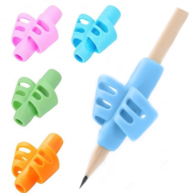 Coofit Pinces à Crayons 2 Doigts 4 Pcs Entraîneur Ergonomique pour Stylo Pinces d'Écriture