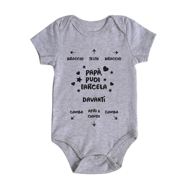 Body pour Bébé Garçon Fille Manches Courtes Imprimés Lettres