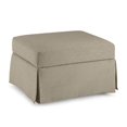 thumbnail image 1 of Pemberly Row Storage Ottoman With Built-in Tray & Slipcover in Sand Basketweave, 1 of 6