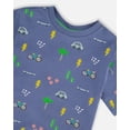 thumbnail image 4 of Deux Par Deux Organic Cotton Jersey T-Shirt Blue Bicycle Print, 4 of 4