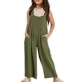 thumbnail image 2 of Girls Jumpsuits Overalls Toddler Girl Summer Clothes Loose Rompers Girls Outfit 5-6 Y, 2 of 7