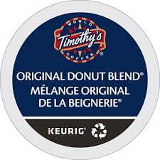 Timothy's D'origine Donut Shop Blend Keurig K-Cup Pods 96 Nombre