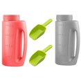 thumbnail image 1 of CHUANK Ice Melt Salt Spreader Handheld Shaker for Lawn Seed  Salt  Ice Melt  Calcium  Deicer Shaker 2 Liter  Adjustable Hole Size  Handy for Fertilizer Lawn Seed Salt to Deice, 1 of 9
