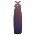 thumbnail image 4 of Robes d'Été pour Femmes Robe d'Été pour Femmes Design Décontracté Robe Dégradée Sans Manches Col Suspendu Col en V Longue Robe Robe de Vacances en Liquidation, 4 of 5