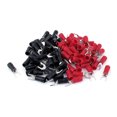 thumbnail image 1 of 100 Pcs Connecteur de Fil 14-12 AWG Fourche Isolée Pelle Terminal 10 Rouge Noir, 1 of 1