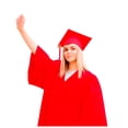 thumbnail image 1 of GDREDA Adult Unisex Graduation Gown Set College & High School Robe With Cap & Tassel Coat plus Size Women, 1 of 9