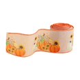 thumbnail image 1 of Binwennn Event Chairs for Kids Fall Autumn Wired Edge Ribbon Thanksgiving Wired Ribbon Pumpkin Maple Leaf Truck Wired Ribbon Wrapping Crafts Ribbon For Autumn Decorations, 1 of 4