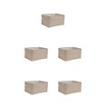 thumbnail image 3 of relayinert Contenant de Rangement pour l'Organisation et Poignée en Corde Robuste Boîte de Rangement Pliable Beige 36*26*16 Ensemble de 5, 3 of 6