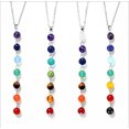 thumbnail image 3 of HOOUN 7 Balance Beaded Pretty Necklace Natural Stone Yoga Prayer, 3 of 4