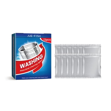 JMYHOAM Washing Machine Cleaner Descaler Cleaning Tablets, Septic Safe Friendly Deodorizer, Clean Inside Drum And Laundry Tub Washing Machine Cleaning Agent 12PC Cleaning Supplies