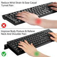 thumbnail image 2 of 2X Support de Clavier d'Ordinateur en Acrylique pour Bureau, Rehausseur de Clavier Inclinable, Support de Clavier pour Bureau, Rehausseur de Clavier de Bureau, 2 of 4