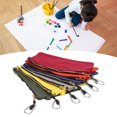 thumbnail image 3 of 6Pcs Utility Zipper Tool Bag Heavy Duty Utility  Pouch Set With Carabiner, Gray, Tan, Red, Orange, Blue, Green, 3 of 8