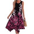 thumbnail image 1 of EQWLJWE Robes Sans Manches pour Femmes Décontractées d'Été, Robe de Plage Décontractée pour Femmes, Robe d'Été Sans Manches à Ourlet en Pointe, Robe Midi Débardeur, Robe de Plage avec Poches, 1 of 5