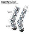 thumbnail image 2 of Xecao Football Soccer Ball Pattern Adult Stockings with Color-Block Design and 3D Print, Breathable Comfortable Hosiery for Daily Wear and Sports, 2 of 5