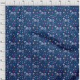 thumbnail image 3 of oneOone Georgette Viscose Medium Blue Fabric Skull Craft Projects Decor Fabric Printed By The Yard 42 Inch Wide, 3 of 4