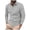 Grey, variant on Hiiyo Men's Polo Shirt Solid Color Long Sleeve T-Shirt, Sizes S-XXXL