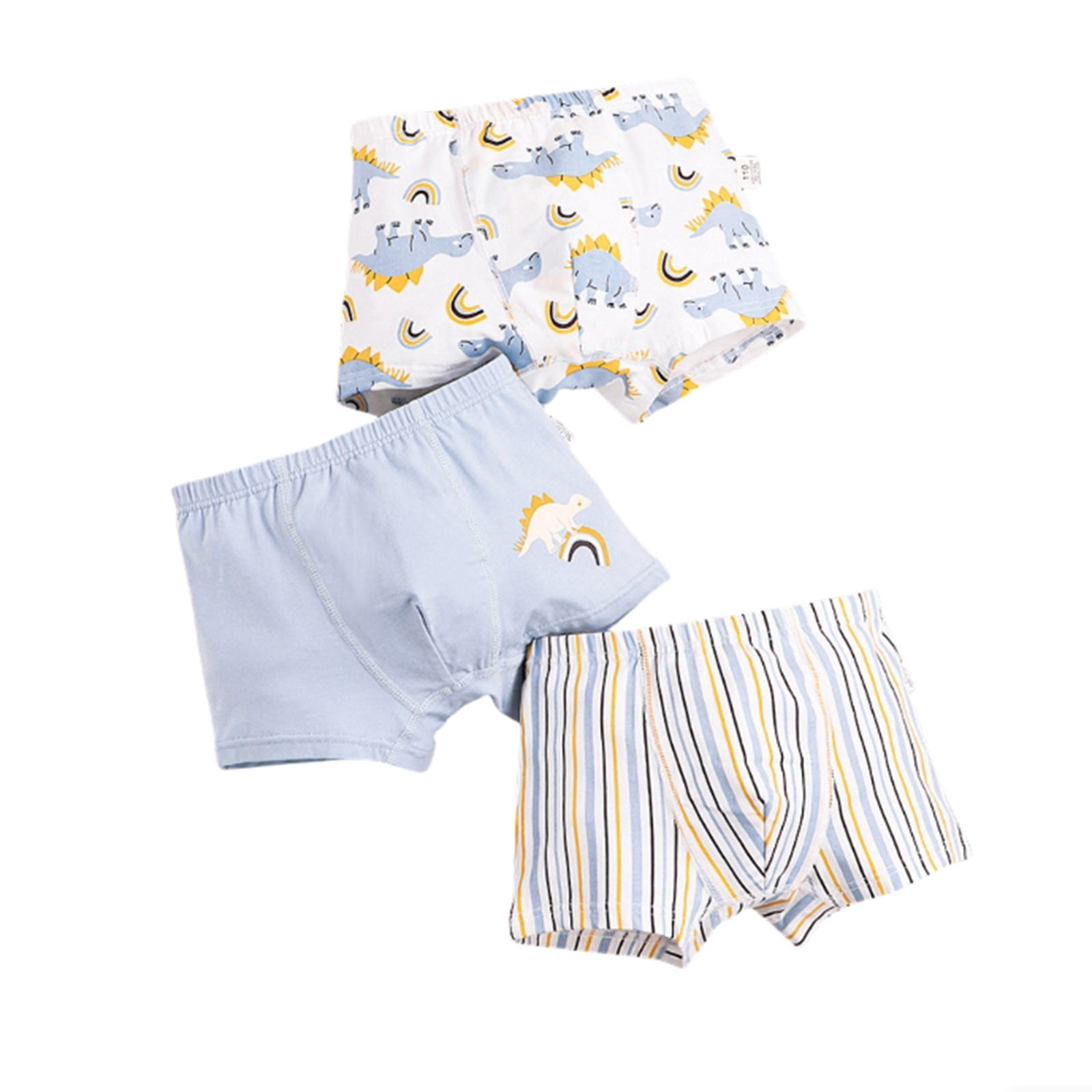 MIASHUI Boys Comfortable Underwear Cute Cartoon Print Boxer Briefs Underpants 3 Pack,5-6 Years