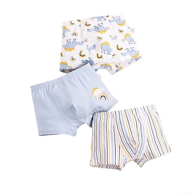 MIASHUI Boys Comfortable Underwear Cute Cartoon Print Boxer Briefs Underpants 3 Pack,5-6 Years