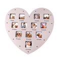 thumbnail image 3 of GROWTH TANK Heart Shape Baby First Year Frame for Party Decorations Birthday Newborn Pink, 3 of 9