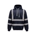 thumbnail image 1 of Chandail à Capuchon Réfléchissant Uni pour Homme, Manches Longues, Coupe Ample, Travail Routier, Haute Visibilité, Chandail à Enfiler (Navy,m), 1 of 3