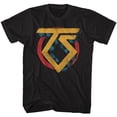 thumbnail image 1 of Twisted Sister Vintage TS Logo Black Adult T-Shirt, 1 of 2